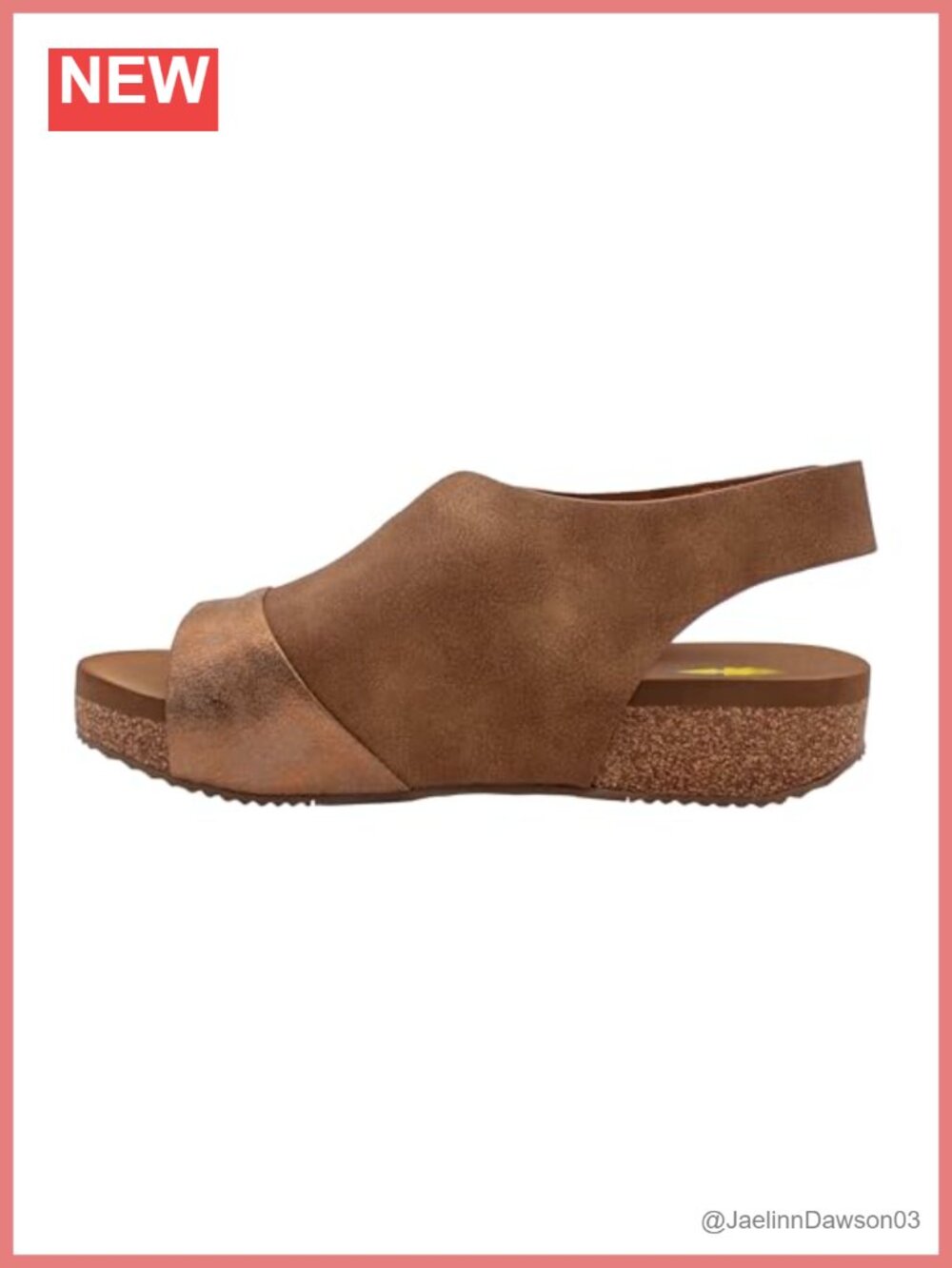 Faux Nubuck Slingback Platform Sandals, Cushioned Footbed, Hook & Loop Closure,